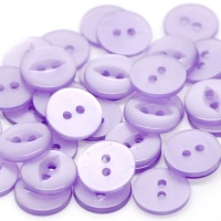 Round Fish Eye Buttons Size 18 - Lilac