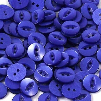 Round Fish Eye Buttons Size 18 - Royal Blue