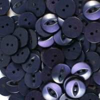 Round Fish Eye Buttons Size 22 - Navy Blue