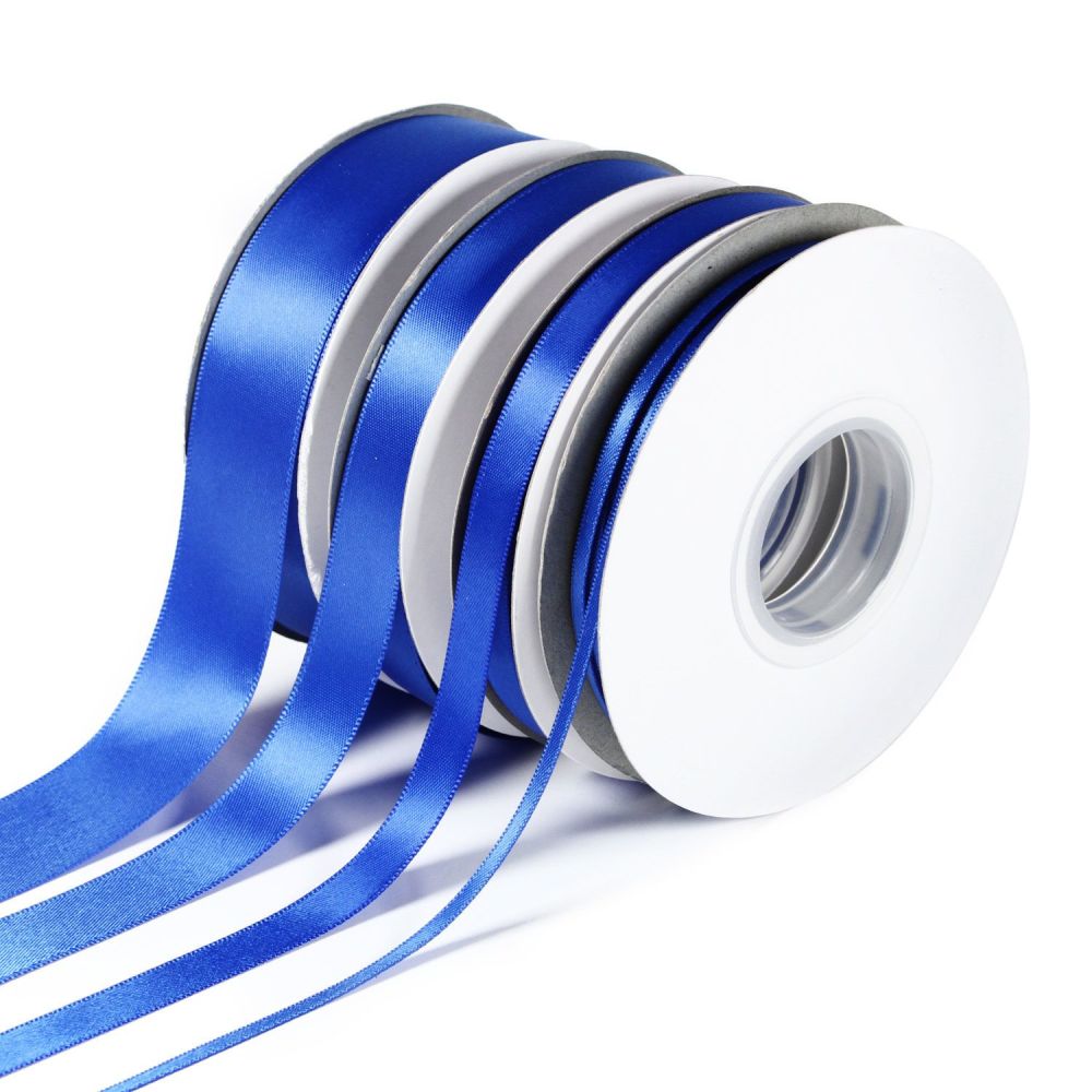 5 Metres Quality Double Satin Ribbon 6mm Wide - Royal Blue