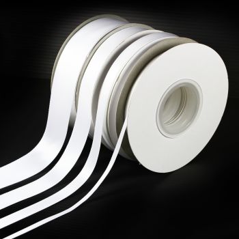 5 Metres Quality Double Satin Ribbon 6mm Wide - White