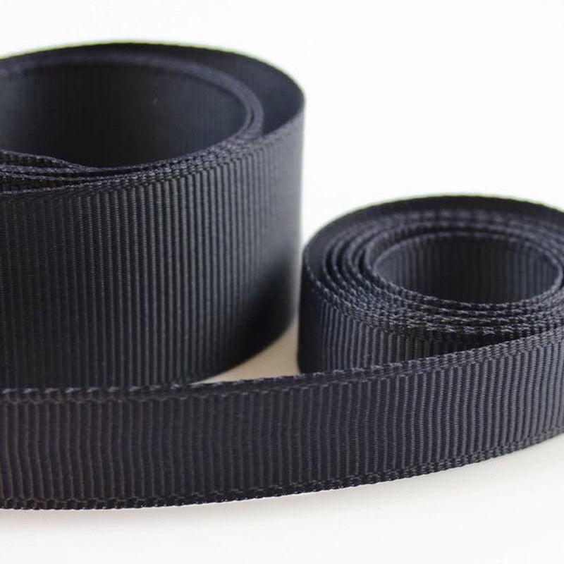 5 Metres Quality Grosgrain Ribbon 6mm Wide - Charcoal