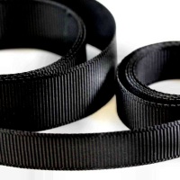 5 Metres Quality Grosgrain Ribbon 10mm Wide - Black