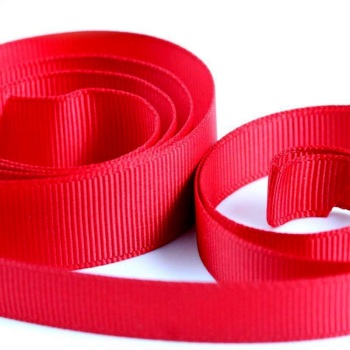 5 Metres Quality Grosgrain Ribbon 10mm Wide - Red 