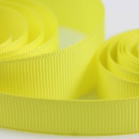 5 Metres Quality Grosgrain Ribbon 10mm Wide - Yellow