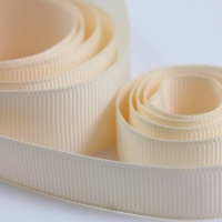 5 Metres Quality Grosgrain Ribbon 10mm Wide - Cream