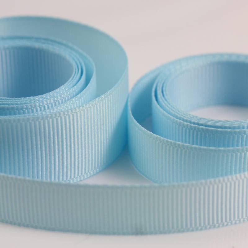 5 Metres Quality Grosgrain Ribbon 10mm Wide - Light Blue