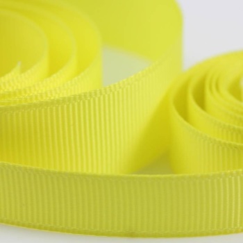 5 Metres Quality Grosgrain Ribbon 40mm Wide - Yellow