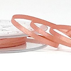 Berisfords 5 Metres Quality Double Satin Ribbon 3mm Wide - Rose Gold