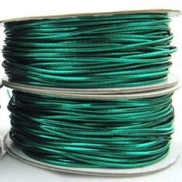 1.2mm Lurex Stretch Elastic Cord - Green