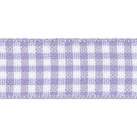 Berisfords 10mm Wide Gingham Ribbon - Orchid (Lilac)