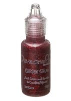 Dovecraft Glitter Glue 20ml - Ruby Red
