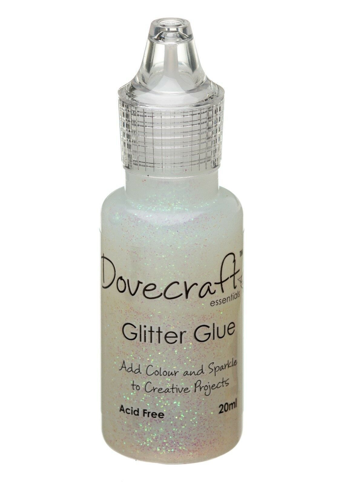Dovecraft Glitter Glue 20ml - Crystal