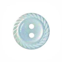 Round Mill Edge Buttons Size 18 - Light Blue