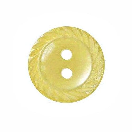 Round Mill Edge Buttons Size 18 - Yellow