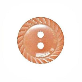 Round Mill Edge Buttons Size 18 - Peach