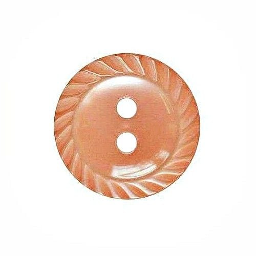 Round Mill Edge Buttons Size 22 - Peach