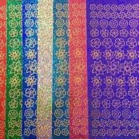 Sparkly Holographic Flowers Peel Off Sticker Sheet