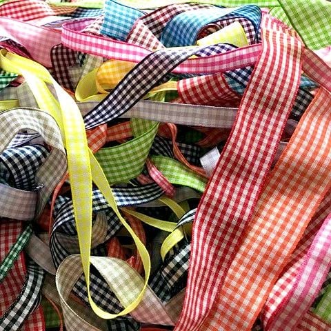 Berisfords Gingham Ribbon 5 Metre Assorted Pack