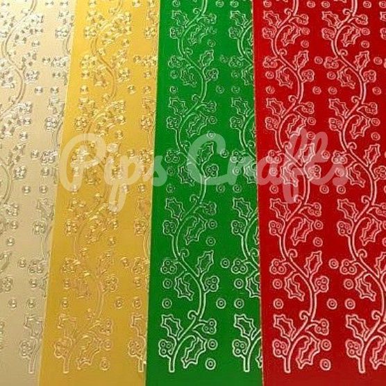 Super Shiny Holly Peel Off Sticker Sheet