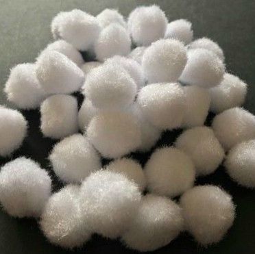 White 20mm Pom Poms - Snowballs