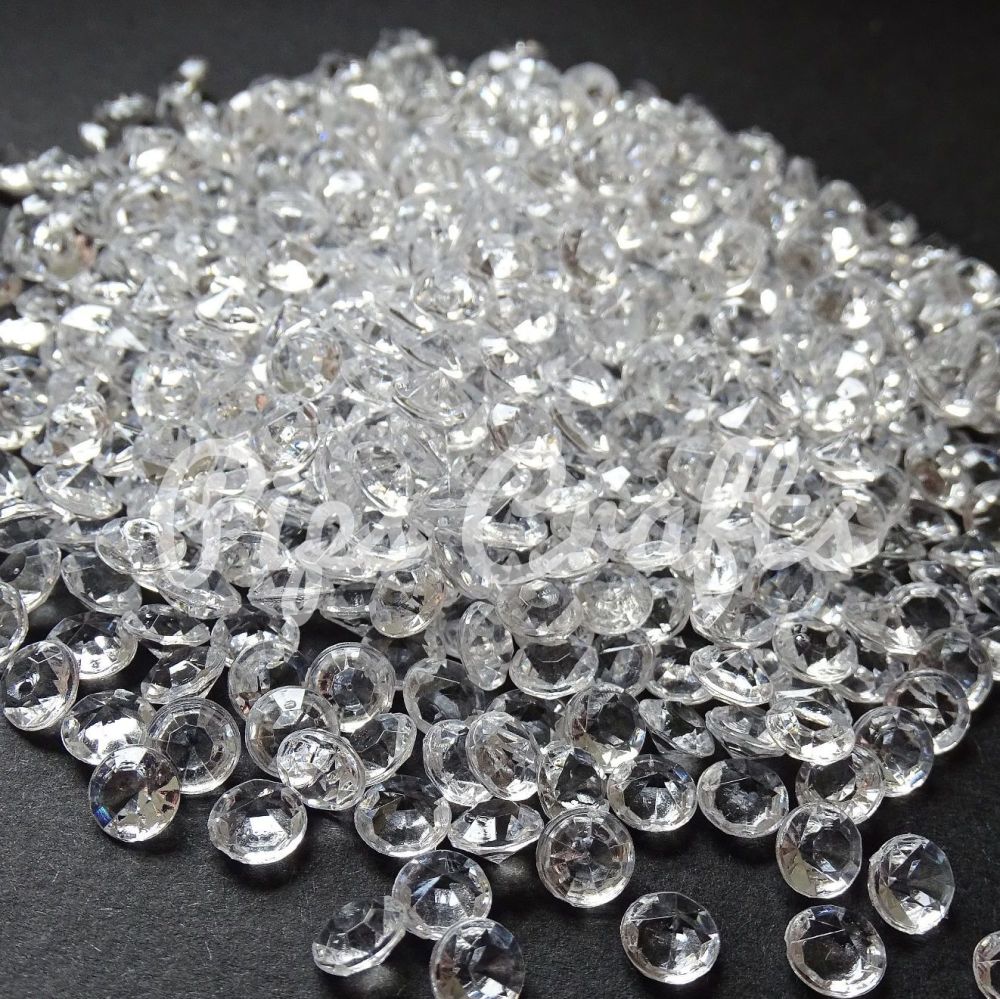 500+ Acrylic Scatter Crystals - 6mm
