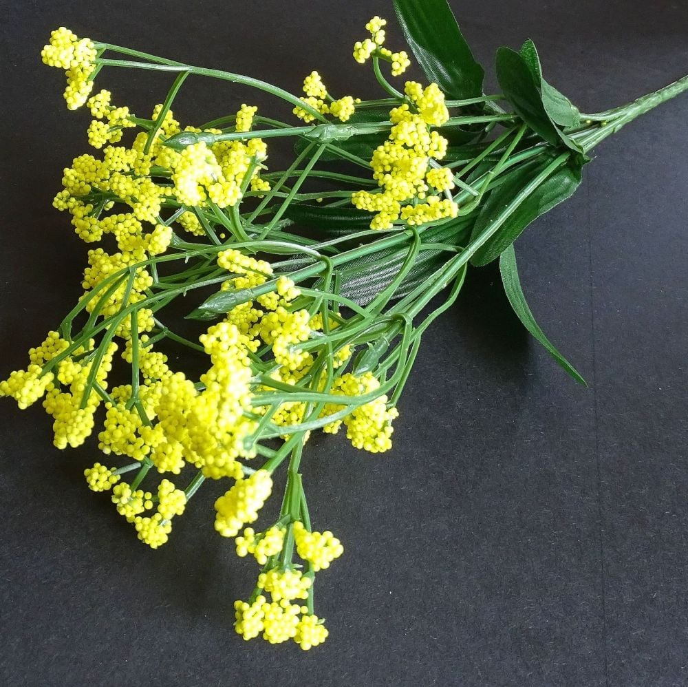 Beautiful Artificial Gypsophila Flowers - Yellow