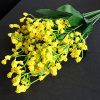 Beautiful Artificial Gypsophila Flowers  - Mustard