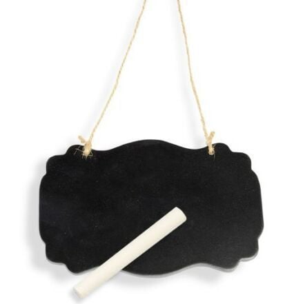 Small Fancy Plaque, Wooden Blackboard