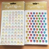 CLEARANCE - Dovecraft Crystal Effects Premium Alphabet & Number Stickers