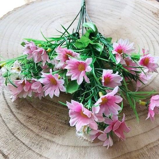 Beautiful Artificial Daisy Bush - Pink