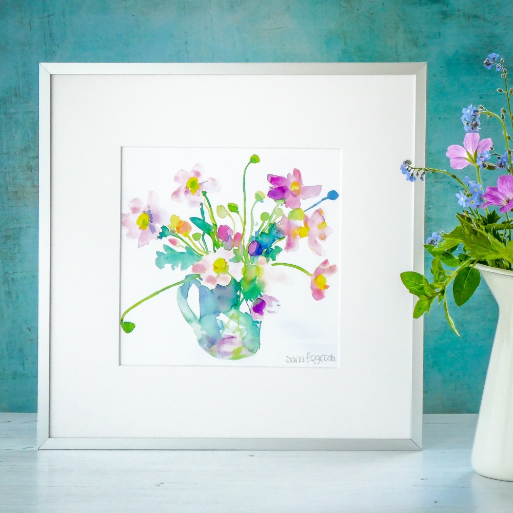 Anemones in a Jug signed Print