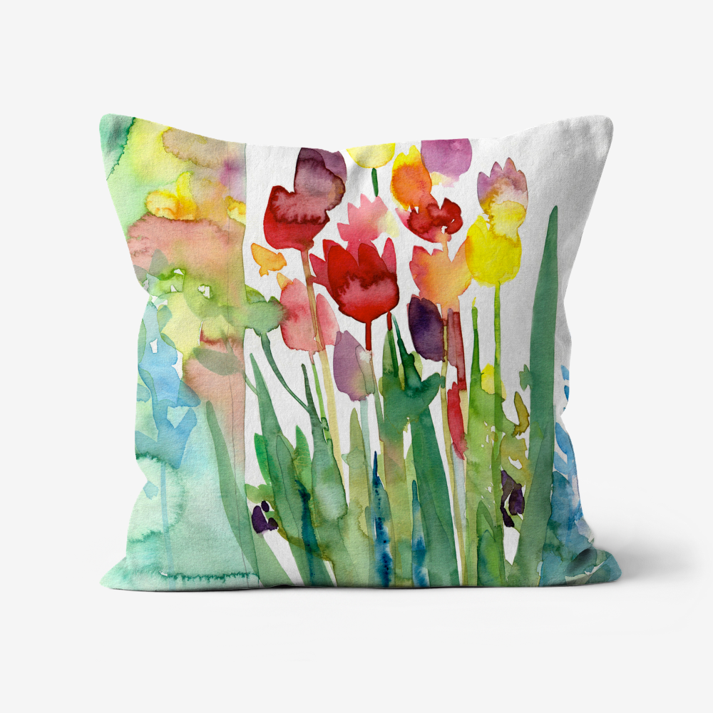 Spring Tulips Cushion
