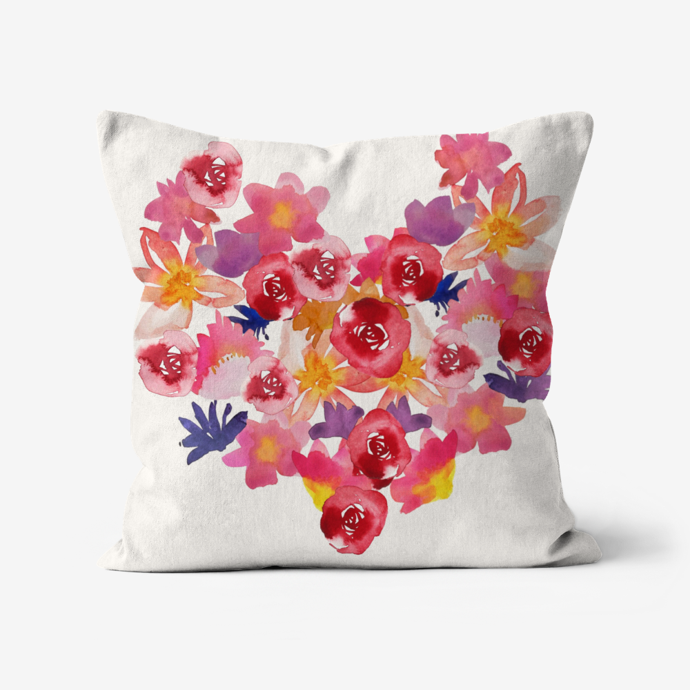 Flower heart Cushion 