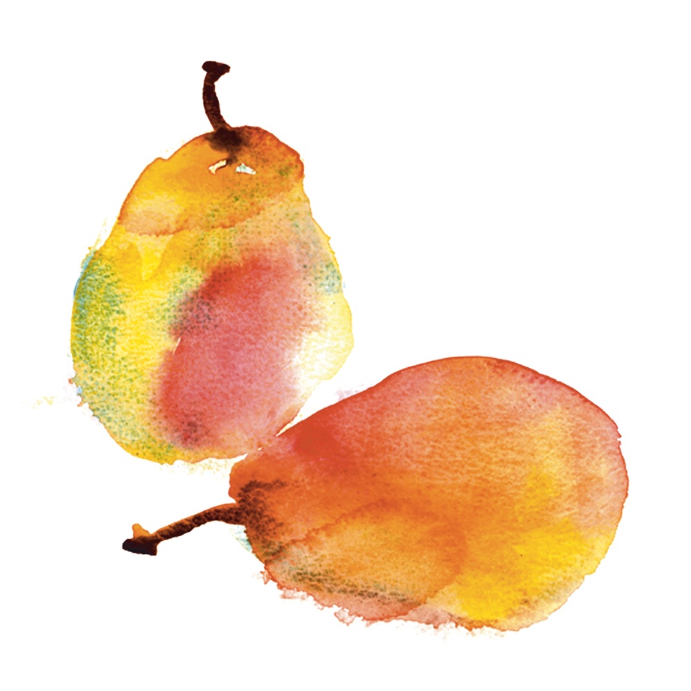 Pair of pears Greetings Card