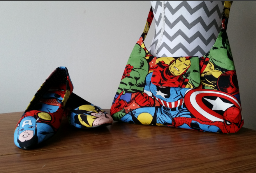 Marvel superhero bag & shoes