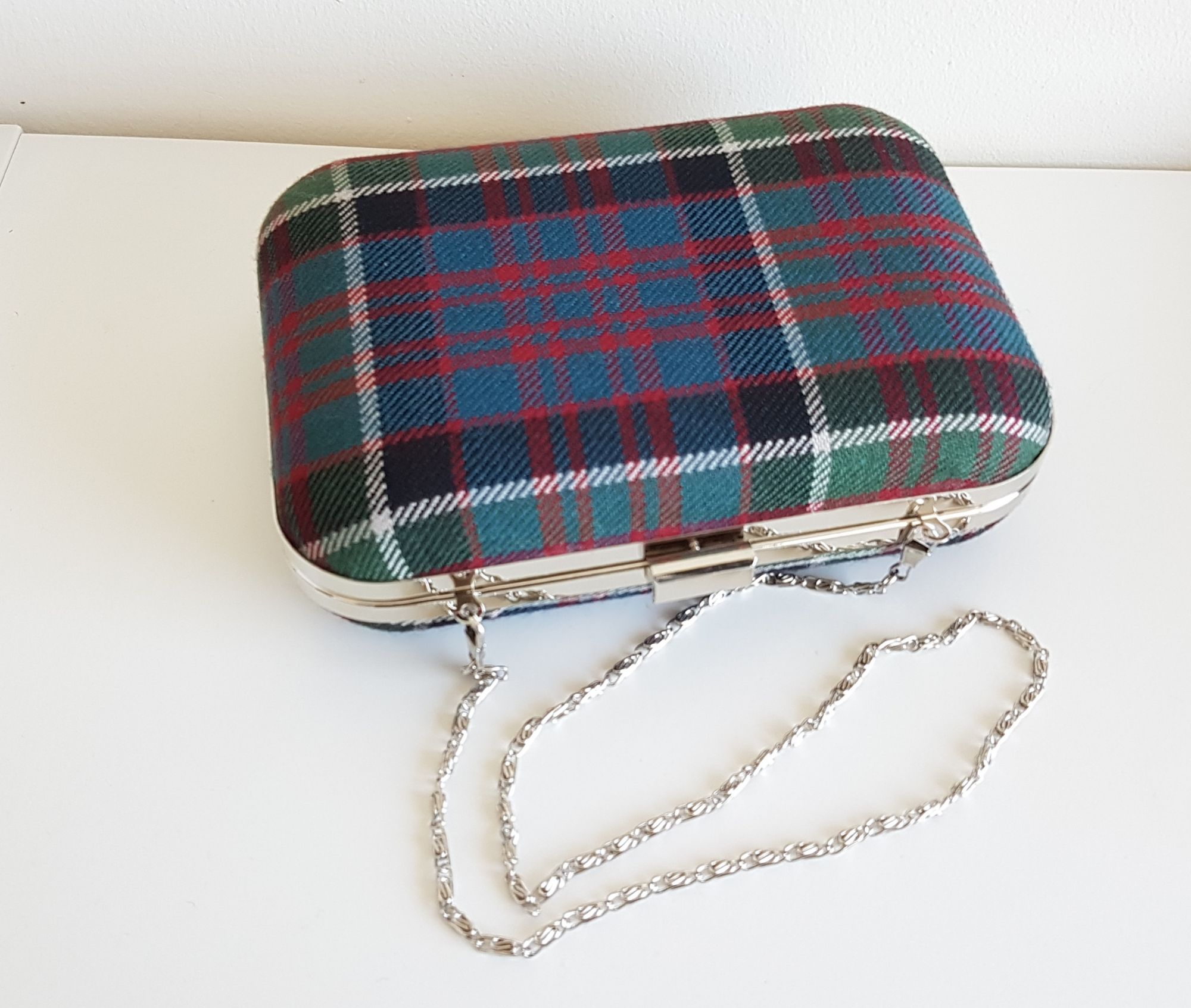 Blue & Green tartan bag