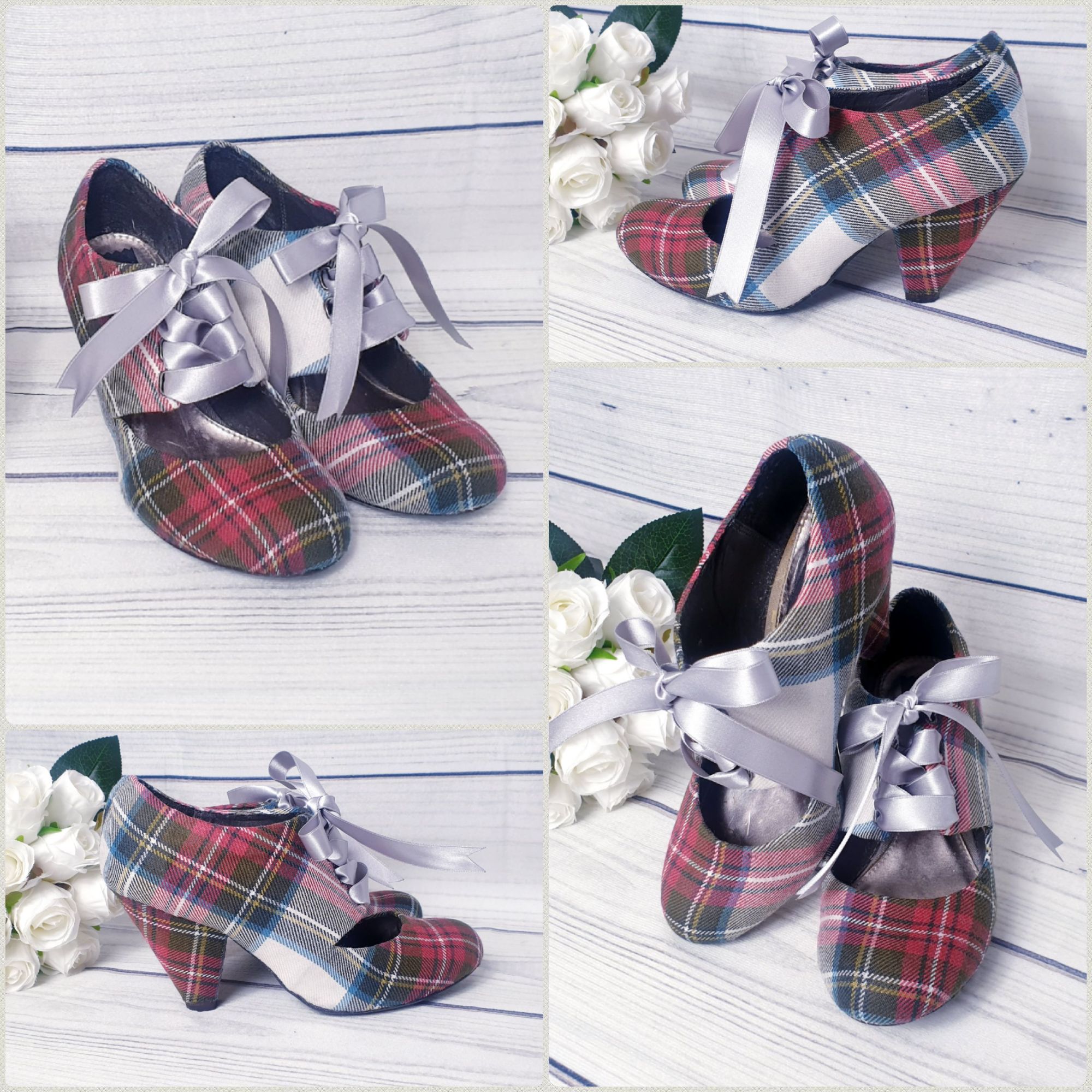 Weathered Dress Stewart Tartan shoes