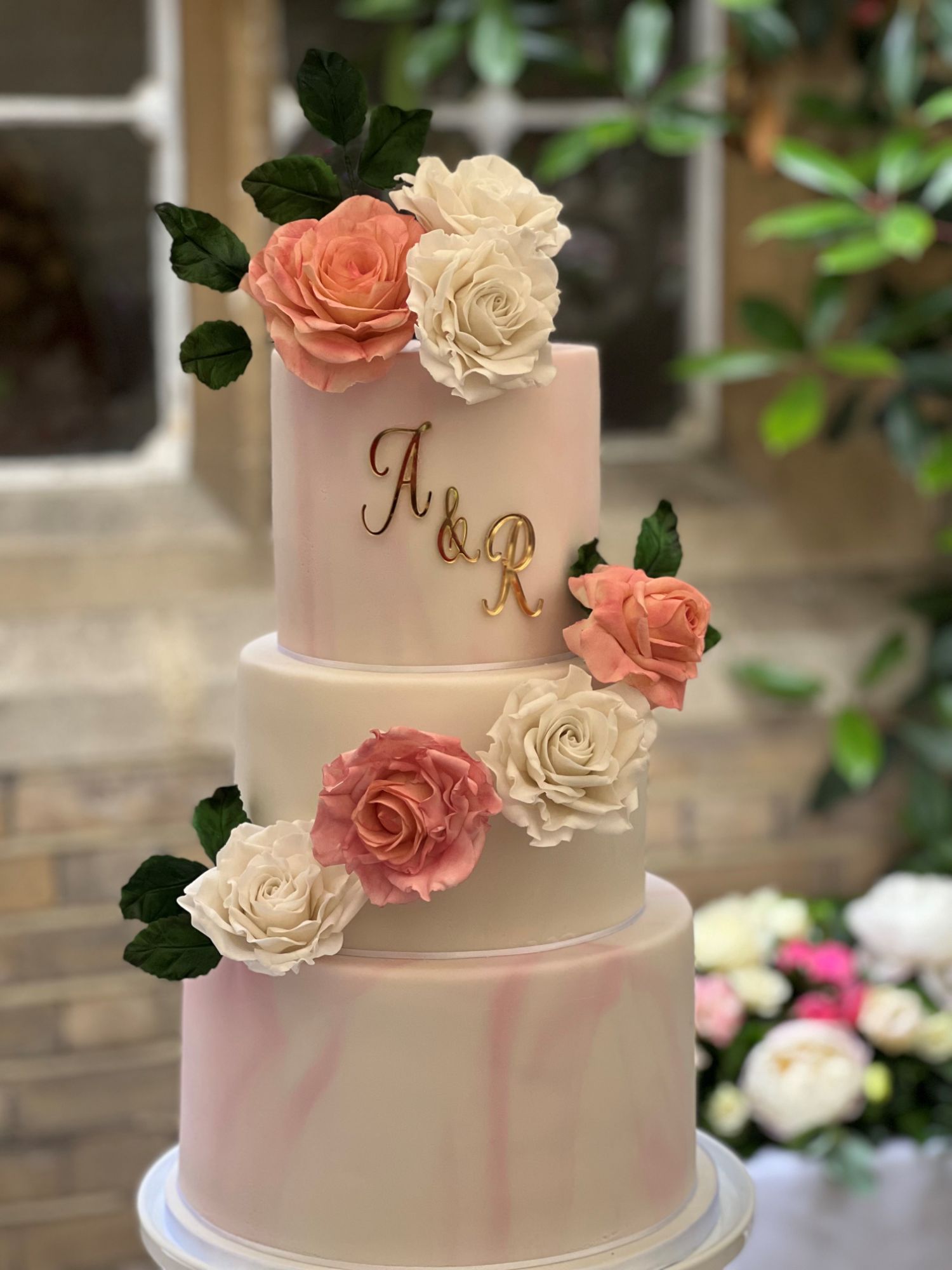 Simple wedding cake fine art 