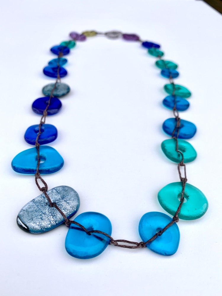 ‘Colourscape Pebble’ Necklace ( TB -5)