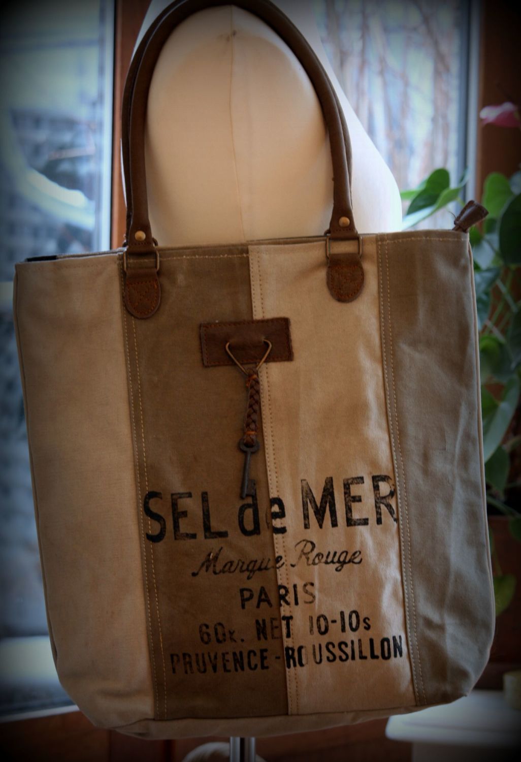 Vintage French Tote Bag