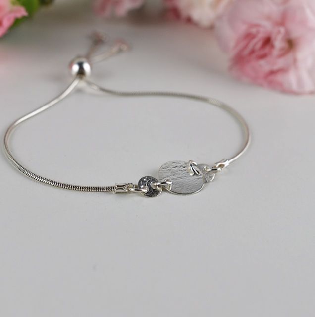 Elska Adjustable Bracelet with Sliding Ball Clasp
