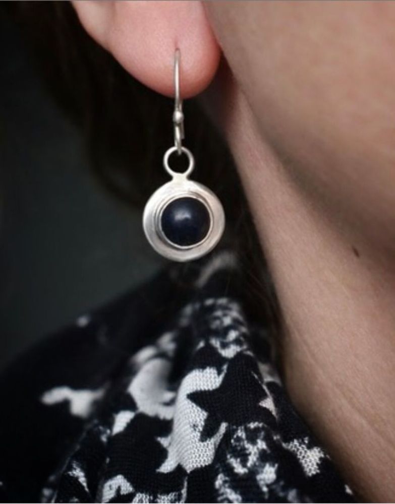 Gersemi Sodalite Drop Earrings-Handmade To Order 