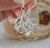 Recycled Silver Cedar Leaf Drop Earrings by Vicky Callender Jewellery 4