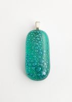 Bubbles - Emerald green bubbles pendant