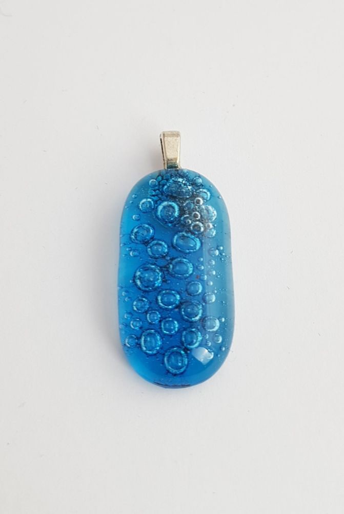 Bubbles - Turquoise blue bubbles pendant