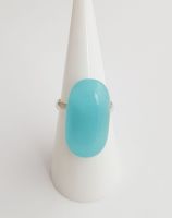 Turquoise glass ring