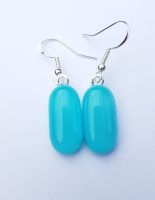 Turquoise blue earrings