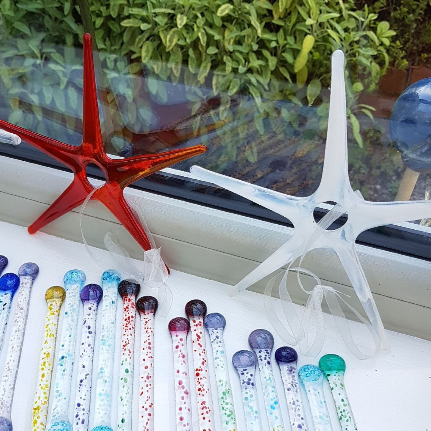 Glass Christmas stars not just for Christmas