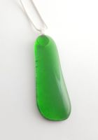 Recycled Tanqueray gin bottle pendant